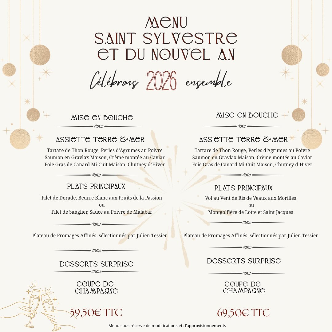 Vous l’attendiez tant 😊
Découvrez notre menu spécial pour célébrer cette fin année 🎉🎉

Pensez à réserver votre table pour vous joindre à nous 😎

#nouvelan #saintsylvestre #menuspecial #fetesdefindannee #lepetitcaboulot #islesaintgeorges 

Menu sous réserves de modifications et d’approvisionnements 

Pratiquez une activité physique régulière