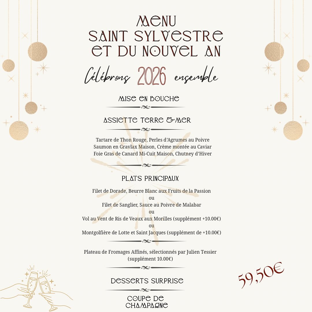Vous l’attendiez tant 😊
Découvrez notre menu spécial pour célébrer cette fin année 🎉🎉

Pensez à réserver votre table pour vous joindre à nous 😎

#nouvelan #saintsylvestre #menuspecial #fetesdefindannee #lepetitcaboulot #islesaintgeorges 

Menu sous réserves de modifications et d’approvisionnements 

Pratiquez une activité physique régulière