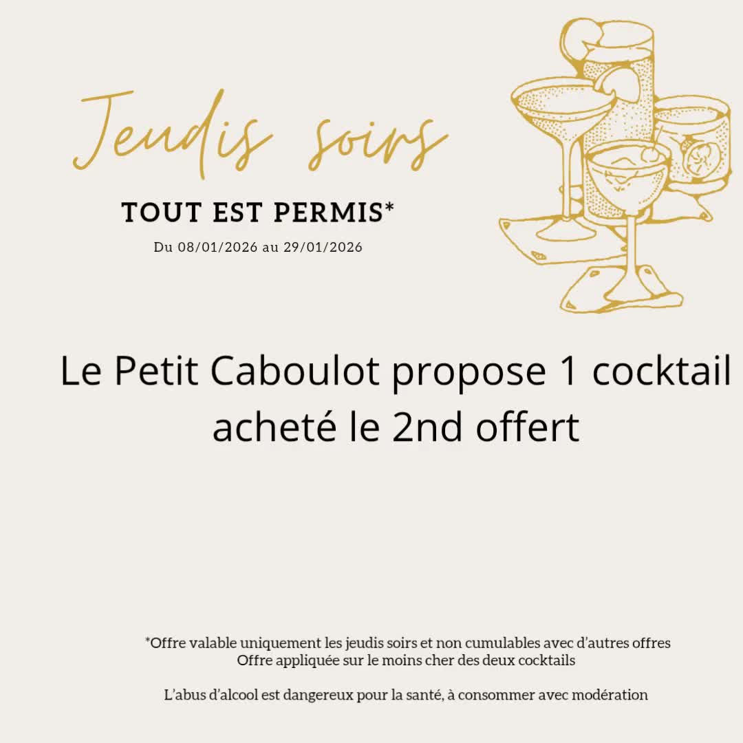 Prolongation de la Première offre de cette nouvelle année 2026 

#cocktails #jeuditoutestpermis #bordeaux #promotion #2026